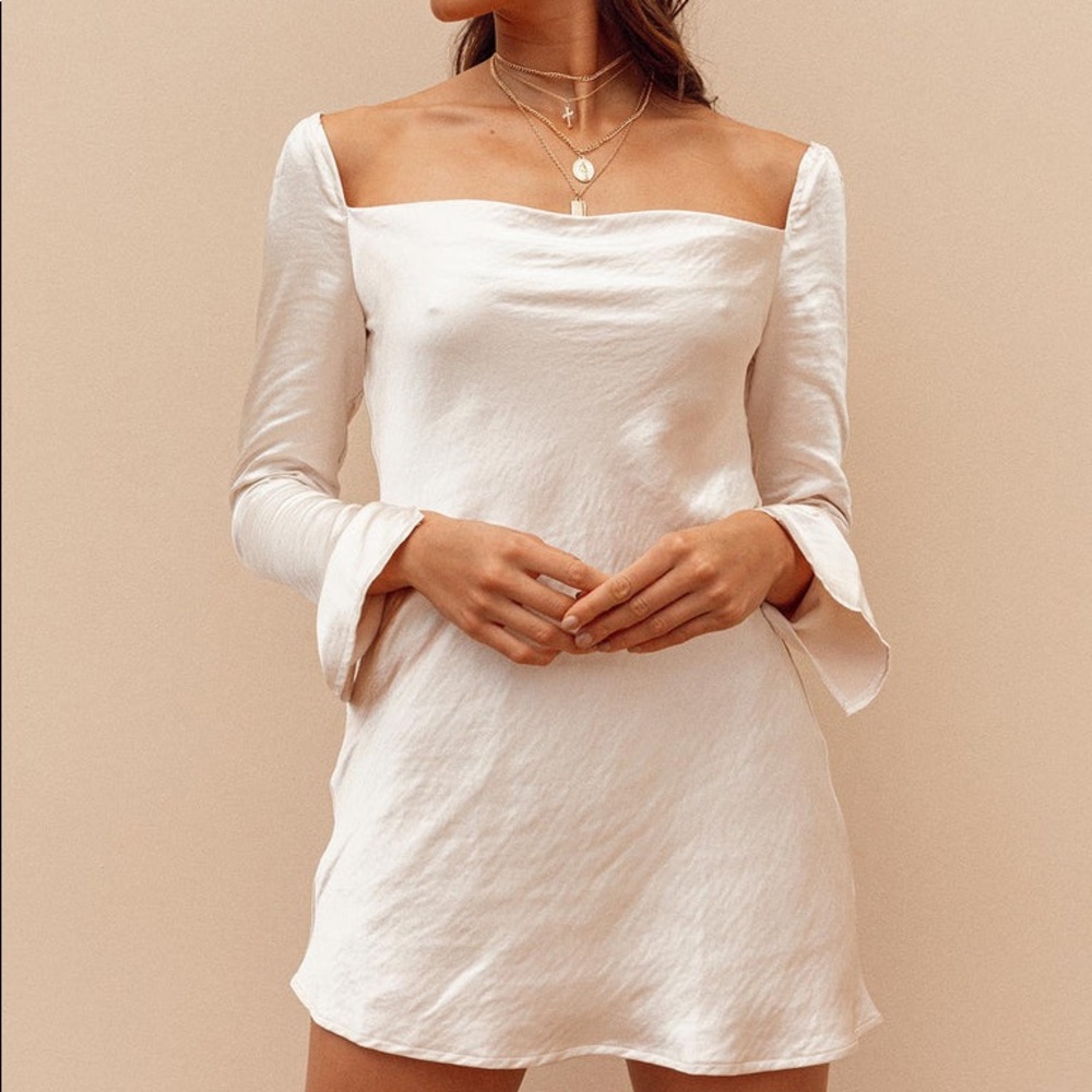 Princess Polly Star Power Mini Dress in Champagne Size 0 New with tag - Picture 8 of 16